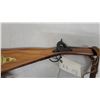 Image 3 : Replica Flintlock Long Rifle with Brass Inlay, Leather Wrap, and Carrying Strap 52" Long Decortive