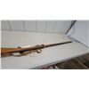 Image 7 : Replica Flintlock Long Rifle with Brass Inlay, Leather Wrap, and Carrying Strap 52" Long Decortive