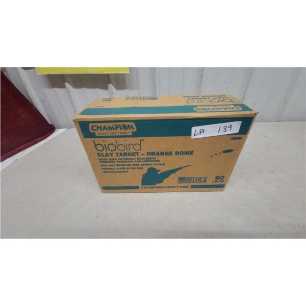 Champion Range and Target BioBird Orange Dome Clay Targets, 90 Count, Item Number 25508