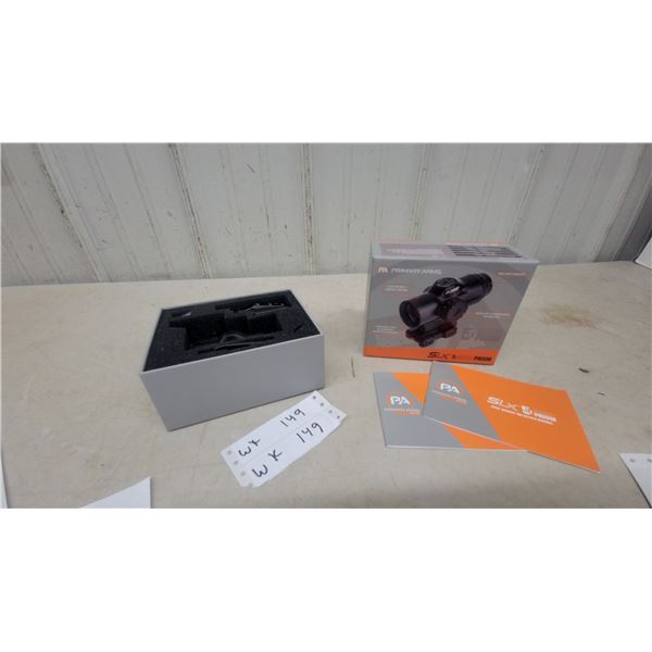Primary Arms Slx 5x Prism Optical with Aurora Mil Retile Includes Mount and Spacer Original Box