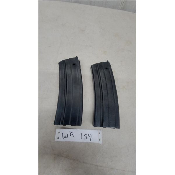 2 Ruger Mini 14" 5.56 Magazines Pinned to 5