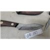 Image 2 : Grohmann D.H. Russell Original Belt Knife with Leather Sheath 10" and Lockback Buck Folding Knife