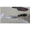 Image 5 : Grohmann D.H. Russell Original Belt Knife with Leather Sheath 10" and Lockback Buck Folding Knife