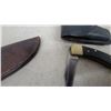 Image 7 : Grohmann D.H. Russell Original Belt Knife with Leather Sheath 10" and Lockback Buck Folding Knife