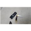 Image 8 : Grohmann D.H. Russell Original Belt Knife with Leather Sheath 10" and Lockback Buck Folding Knife