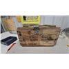 Image 1 : Vintage 1953 U.S. Military Wooden Ammunition Crate for 4 81mm M43A1 HE Mortar Shells 18 x 10 x 10"
