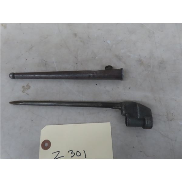 Lee Enfield MK 4 Bayonet – 9½" Long, w/ Scabbard