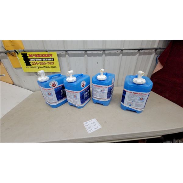 Reliance Aqua-Pak 2.5-Gallon BPA-Free Water Containers w/ Reversible Spout – 4 Pack