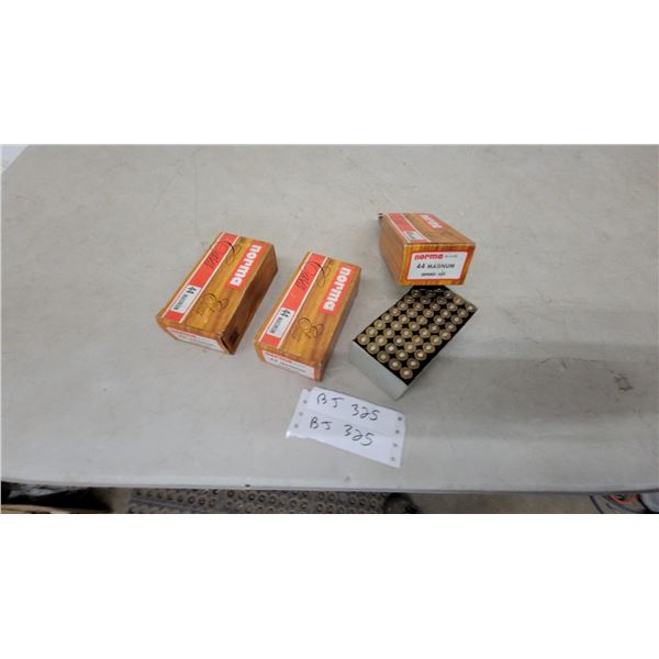 Norma .44 Magnum Unprimed Cases, 3 × 50-Piece Boxes (150 Total)