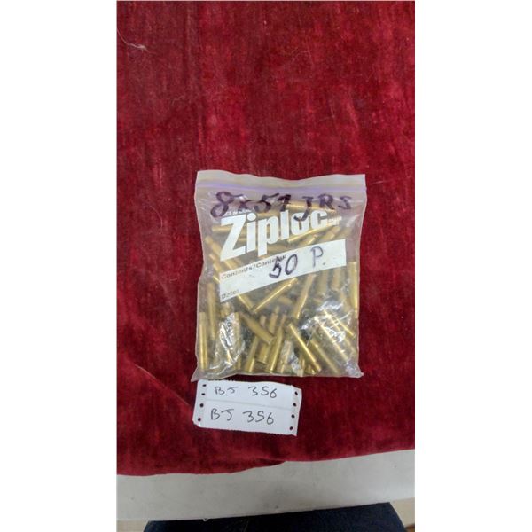 8x57 JRS Brass Cartridge Cases for Reloading, 50 Pieces
