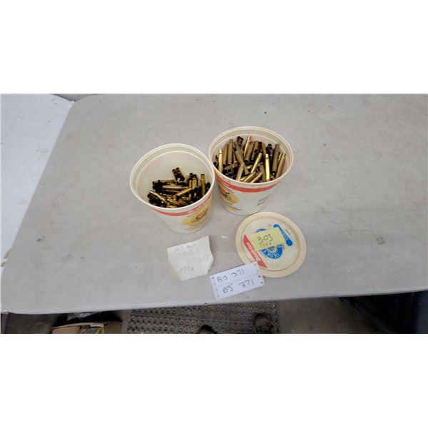 Two Tubs of Once-Fired Brass Cartridge Cases, .303 British