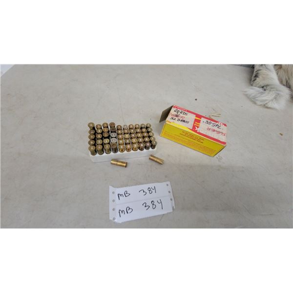 .38 Special Ammunition, 20 Rounds, plus 32 Brass Casings