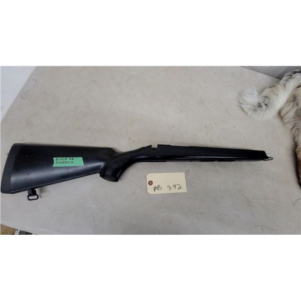 Black Synthetic Bolt-Action Rifle Stock with Sling Swivel Points
