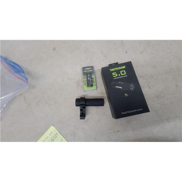 Tactacam 5.0 Ultra HD Sporting Camera with 8x Zoom, Mount, and Battery