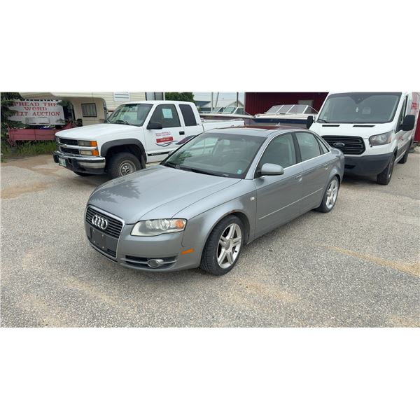2007 Audi A4 Quattro 2.0T, 4 Cylinder, 6 Spd Std, 272,158KM. A/C, Leather, Sun Roof, New Battery
