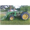 Image 1 : John Deere 1020 Gas Tractor, Hi/Lo Range, Power Steering, 3PH, 540 PTO, w/ JD 147 FE Loader