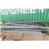 Image 2 : Warehouse Metal Shelving – 9 Uppers 12', 28 Cross Beams 8', Disassembled, w/ Hardware