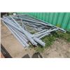 Image 3 : Warehouse Metal Shelving – 9 Uppers 12', 28 Cross Beams 8', Disassembled, w/ Hardware