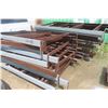 Image 7 : Warehouse Metal Shelving – 9 Uppers 12', 28 Cross Beams 8', Disassembled, w/ Hardware