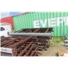 Image 9 : Warehouse Metal Shelving – 9 Uppers 12', 28 Cross Beams 8', Disassembled, w/ Hardware
