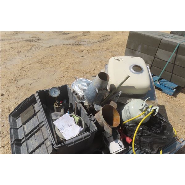 Kitchen Sink Fittings, Auger Bit, Humboldt Pressure Meter, New Shut-Off Valves