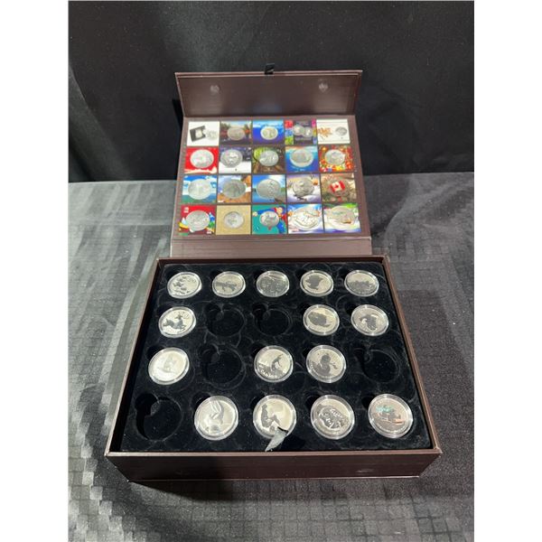 2011-2013 Collector Set of (15) 99.99% Fine Silver Canadian $20 Coins