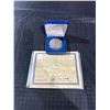 Image 2 : 2006 Cook Islands One Dollar Freedom Tower Silver Coin in Case