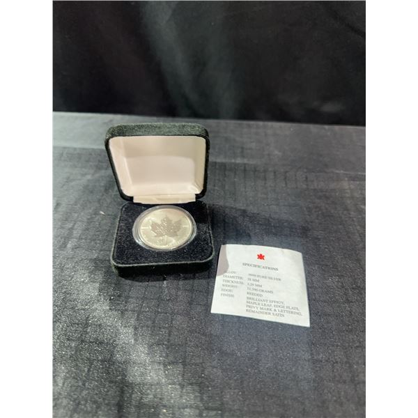 1999 Canada Rabbit Privy Mark Silver Maple Leaf 1oz Coin in Case