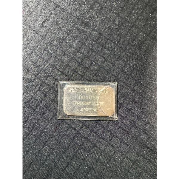 Western Mint Inc. 1oz .999 Fine Silver Bar Bighorn Sheep