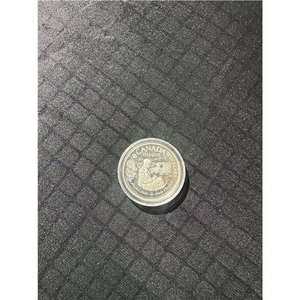 Canada 3 Dollar 1915-2015 99.99% Silver Coin in Capsule