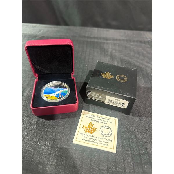 2016 $20 Fine Silver Coin—Reaching the Top, Canadian Landscape