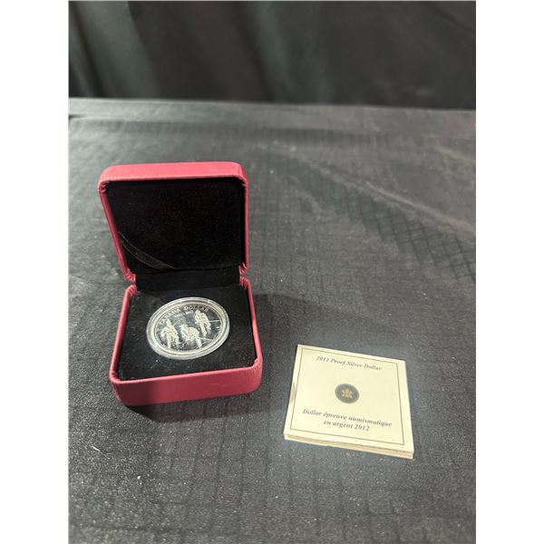 2012 Canada War of 1812 Proof Silver Dollar With COA