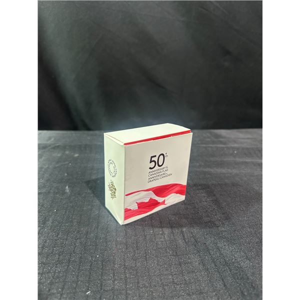 2015 $50 Fine Silver Coin 50th Anniversary Canadian Flag