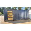 Image 2 : BLUE 20FT SHIPPING CONTAINER WITH DUAL SWING REAR DOORS & SIDE MAN DOOR