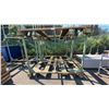 Image 1 : GREEN METAL MOBILE STACKABLE LUMBER RACK APPROX 88"L X 52"D X 70"H