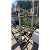 Image 2 : GREEN METAL MOBILE STACKABLE LUMBER RACK APPROX 88"L X 52"D X 70"H