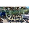 Image 1 : GREEN METAL MOBILE STACKABLE LUMBER RACK APPROX 88"L X 52"D X 70"H