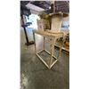 Image 3 : METAL FRAME WOOD TOP TABLE WITH ASSORTED ROPE TABLE MEASURES APPROX 29"L X 18"D X 35"H