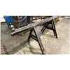 Image 3 : PAIR OF BLACK METAL SAW HORSES APPROX 79"L