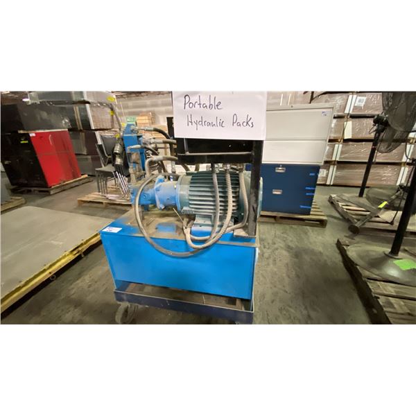 BLUE HEAVY DUTY PORTABLE HYDRAULIC PACKS