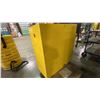 Image 3 : JUSTRITE SURE-GRIP YELLOW METAL 2 DOOR FLAMMABLE LIQUID STORAGE CABINET APPROX 43"W X 18"D X 44"H