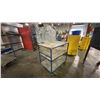 Image 2 : HEAVY DUTY METAL FRAME MOBILE WORK BENCH APPROX 36"W X 25"D X 62"H