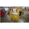 Image 3 : STRAPACK RQ-8 YELLOW MOBILE AUTOMATIC STRAPPING MACHINE APPROX 4'L X 2'D X 5'H