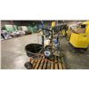 Image 2 : PALLET OF ASSORTED SHOP ITEMS- CUSTOM DOLLY, PAINT SHAKER, AIR RAMS & SALT SPREADER
