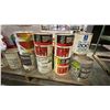 Image 4 : PALLET OF MAINTENANCE & MARINE ENAMEL, SPRAY PAINT, INTERIOR PAINTS, BOX OF DEDOS PAINT MIXING LIDS