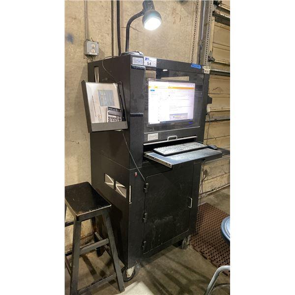 DUST FREE PC INDUSTRIAL MOBILE COMPUTER CABINET APPROX 30"W X 25"D X 65"H