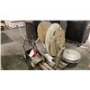Image 2 : PALLET OF ASSORTED SHOP ITEMS- LINE STRIPING MACHINE, SCALE & CORNER MIRRORS