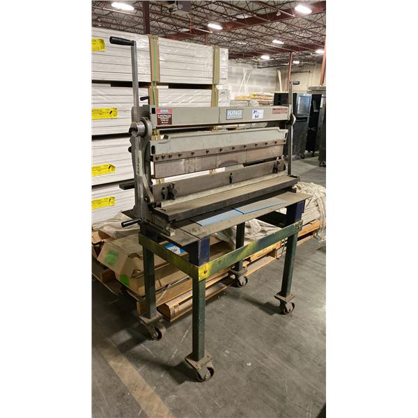 KING INDUSTRIAL KC-4020 40" SHEAR, BRAKE & ROLL MACHINE ON MOBILE STAND