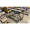 Image 1 : PAIR OF METAL FRAME SAW HORSES APPROX 4'L