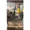Image 3 : PALLET OF ASSORTED BLACK STACKING CHAIRS